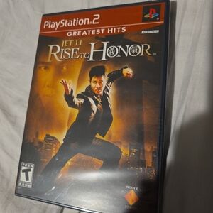 Sony PlayStation 2 Jet Li Rise to Honor - Red and Black